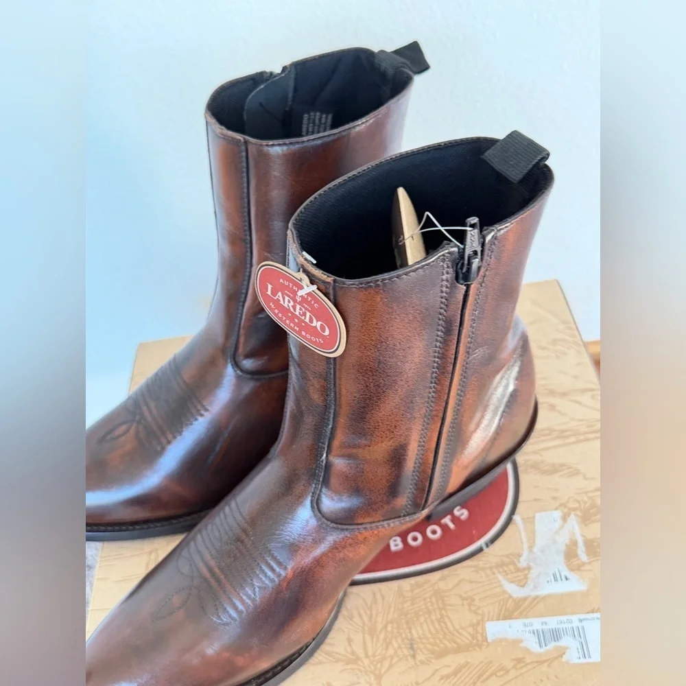 Laredo Fletcher Western Boots Pointed Toe Sz 11.5 Men Rodeo Cowboy Country Howdy - Picture 8 of 16